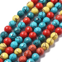 Synthetic Turquoise Beads Strands&nbsp;G-L620-A02-10mm
