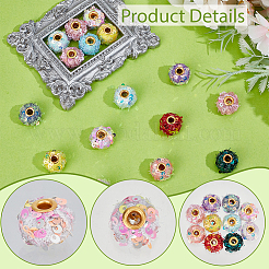 80Pcs Plastic Woven Beads&nbsp;FIND-SC0021-10