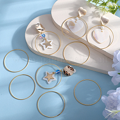 50Pcs Brass Linking Rings&nbsp;KK-SP0002-12B