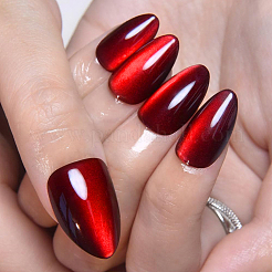 1 Bag ABS Plastic Cat Eye Effect Press On False Nails&nbsp;MRMJ-CP0001-64