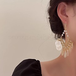 Rhombus Alloy Acrylic Dangle Earrings&nbsp;FS-WGCDEF0-01