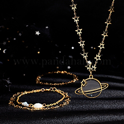 2M Brass Star Link Chains&nbsp;DIY-CA0002-11
