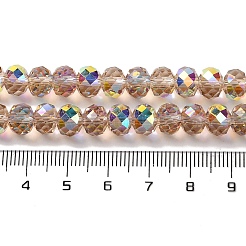 AB Color Plated Transparent Electroplate Beads Strands&nbsp;EGLA-H104-06F