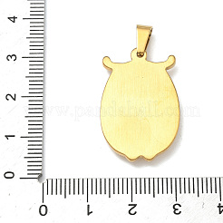 304 Stainless Steel Pendants&nbsp;STAS-F336-09G-02