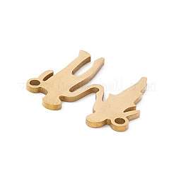 304 Stainless Steel The Family Connector Charms&nbsp;STAS-G270-01A-G