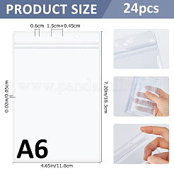 Transparent PVC Name Card Holders&nbsp;AJEW-WH0485-34A