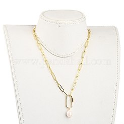 Natural Cultured Freshwater Pearl Pendant Necklaces&nbsp;NJEW-JN03087