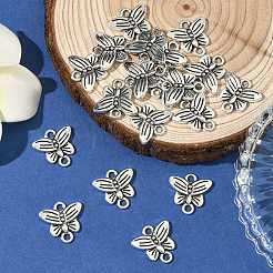 Butterfly Tibetan Style Alloy Links connectors&nbsp;TIBE-5369-AS-LF