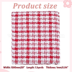 Tartan Chemical Fiber Fabric&nbsp;DIY-WH0591-521A