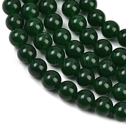 Dyed Natural White Jade Imitation Malaysia Jade Beads Strands&nbsp;G-C270-B01-8mm