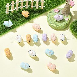 15Pcs 5 Colors Handmade Porcelain Beads&nbsp;PORC-CJ0001-57