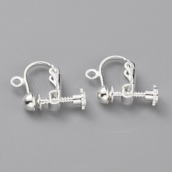 Brass Clip-on Earring Findings&nbsp;KK-Z007-21S