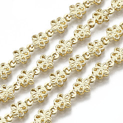 Brass Flower Link Chains&nbsp;CHC-N018-062