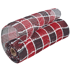 Polyester Decorative Mesh Ribbon for Christmas Trees&nbsp;SIL-WH20025-050C