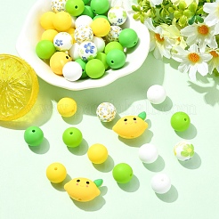 43Pcs 7 Styles Silicone Beads&nbsp;SIL-YW0002-62
