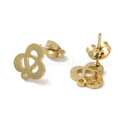 Ion Plating(IP) 304 Stainless Steel Stud Earring Findings&nbsp;STAS-I206-31G