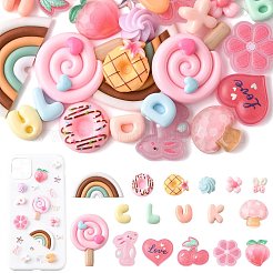 ABS Plastic Imitation Pearl & Polymer Clay & Acrylic & Resin Cabochons Findings Kits&nbsp;DIY-FS0009-77