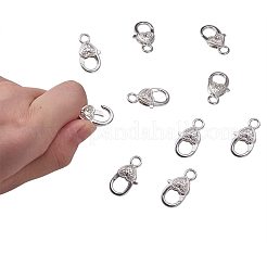 Brass Lobster Claw Clasps&nbsp;KK-PH0003-09S