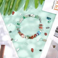 Natural & Synthetic Mixed Gemstone & Glass Chip Beads&nbsp;G-NB0002-07