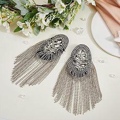 2Pcs Detachable Iron Tassel Epaulettes&nbsp;FIND-FH0005-44P