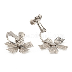 Non-Tarnish 304 Stainless Steel Clop-on Earrings Finding&nbsp;STAS-B043-01