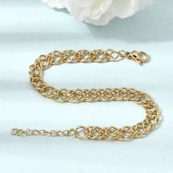 6.5MM 304 Stainless Steel Double Link Chain Bracelets for Women Men&nbsp;SA-CBA37BC-21G
