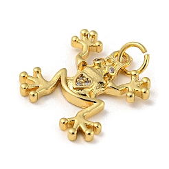 Rack Plating Brass Micro Pave Cubic Zirconia Pendants&nbsp;KK-A200-09G