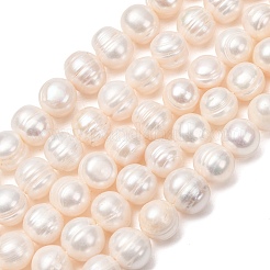 Natural Cultured Freshwater Pearl Beads Strands&nbsp;PA-CBABE82-09A