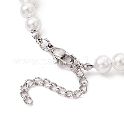 Handmade Lampwork Fruits & Shell Pearl Beaded Bracelets for Women&nbsp;BJEW-TA00650