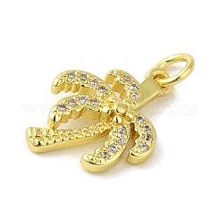 Brass Micro Pave Cubic Zirconia Pendants&nbsp;KK-M283-14A-01