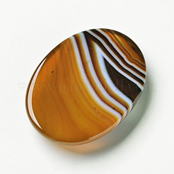 Natural Striped Agate/Banded Agate Cabochons&nbsp;X-G-F296-02-30x40mm