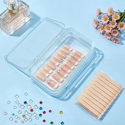 2Pcs PET Plastic Nail Art Storage Box&nbsp;MRMJ-UN0001-022