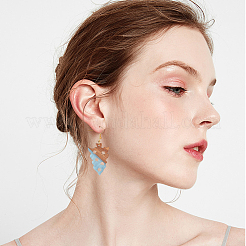 DIY Dangle Earring Making Kits&nbsp;RESI-OC0001-16