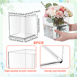 4Pcs Acrylic Vase Ornaments&nbsp;AJEW-GA0010-09