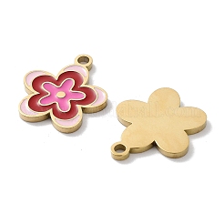 Ion Plating(IP) 304 Stainless Steel Enamel Pendants&nbsp;X-STAS-P339-16G-01