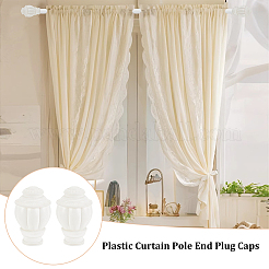 Plastic Round Curtain Rod Finials&nbsp;AJEW-WH0534-66A