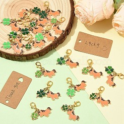 40Pcs Alloy Enamel Pendant Decorations&nbsp;HJEW-YW00422