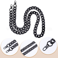 1Pc Acrylic Cuban Link Chain Bag Extender Chains&nbsp;AJEW-BM0001-41A