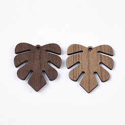 Undyed Walnut Wood Pendants&nbsp;WOOD-T023-11