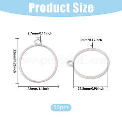 50Pcs Zinc Alloy Open Back Bezel Pendants&nbsp;FIND-CA0011-54P