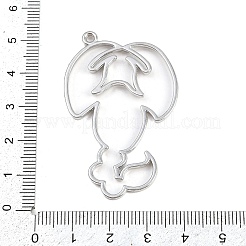 Zinc Alloy Open Back Bezel Pendants&nbsp;PALLOY-D580-05P-B