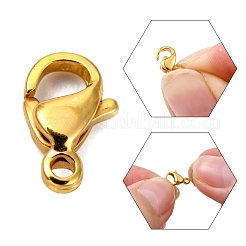 304 Stainless Steel Lobster Claw Clasps&nbsp;STAS-R050-9x5mm-02