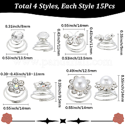 Spiral Hair Pin Coil Iron Hair Accessories&nbsp;OHAR-SP0001-12B