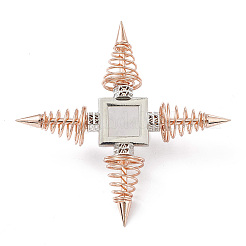 Rose Gold Brass Spritual Energy Generator&nbsp;DJEW-P003-01RG-05