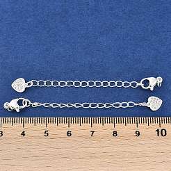 Brass Micro Pave Cubic Zirconia Ends with Chains&nbsp;KK-U043-03S
