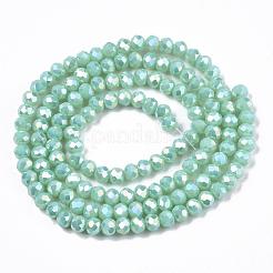 Electroplate Glass Beads Strands&nbsp;EGLA-A034-P6mm-B16