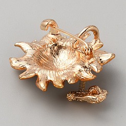 Sunflower with Bee Pins&nbsp;JEWB-WH0040-01G