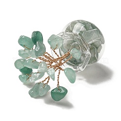 Natural Green Aventurine Chips Tree Decorations&nbsp;DJEW-Z007-02E