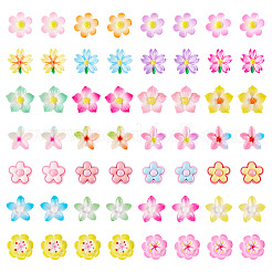 70Pcs 7 Styles Opaque Resin Enamel Cabochons&nbsp;CRES-TA0001-51