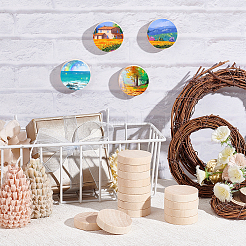 Unfinished Schima Wooden Round Pieces&nbsp;WOOD-WH0027-73